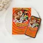 Convite Digital Baby Looney Tunes 5