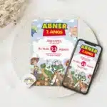 Convite Digital Toy Story 1,toy story