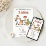 Convite Digital Toy Story 1,toy story