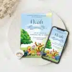 Convite Interativo Cocomelon,Convite Ursinho Pooh Interativo