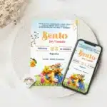 Convite Interativo Cocomelon,Convite Ursinho Pooh Interativo