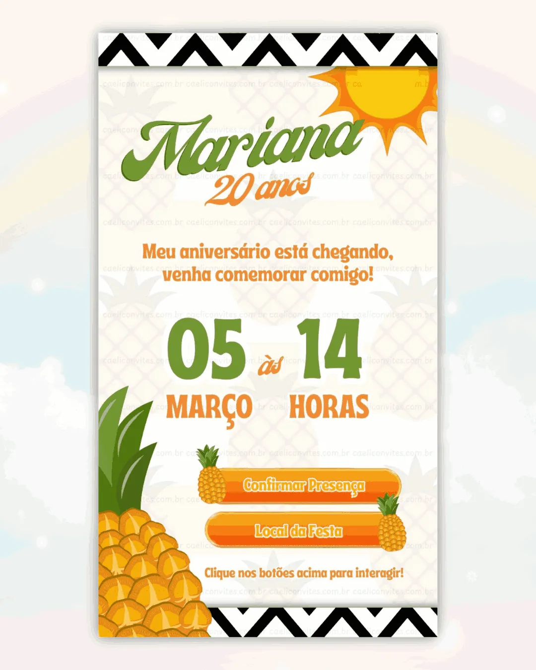 Convite Interativo Quitandinha
