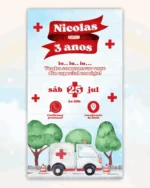 Convite Interativo Arca de Noé Menino 3