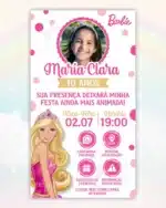 Convite Interativo Barbie