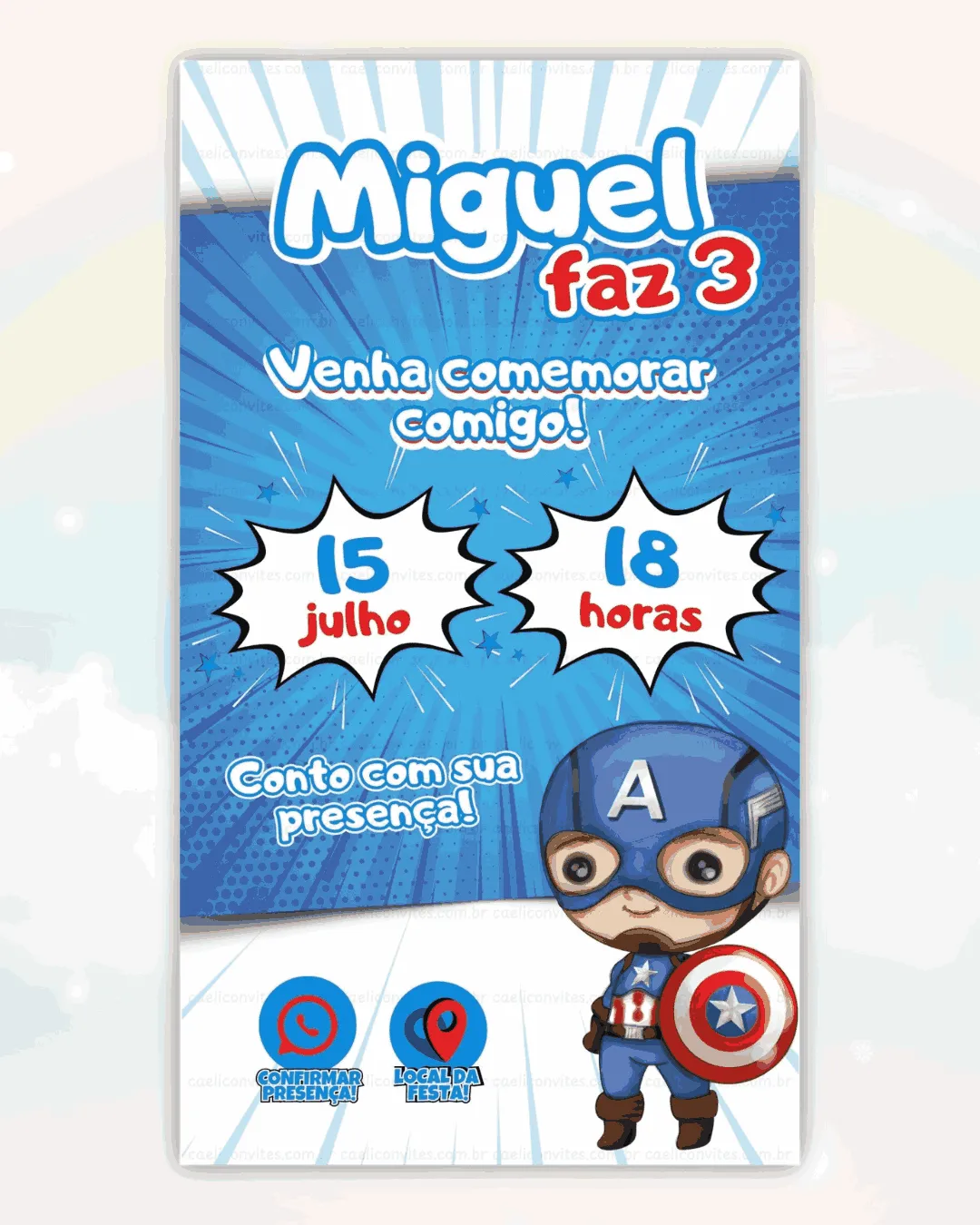 Convite Interativo Pantera Negra