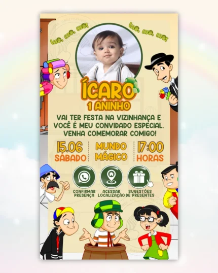Convite Interativo Chaves