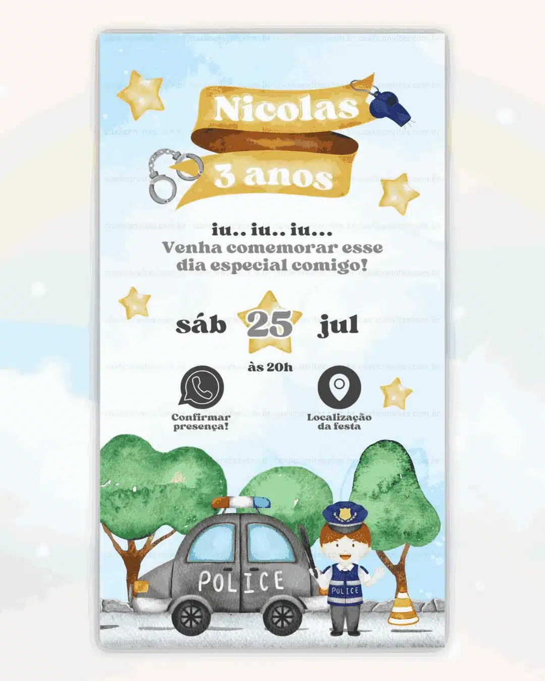 Convite Interativo Chaves
