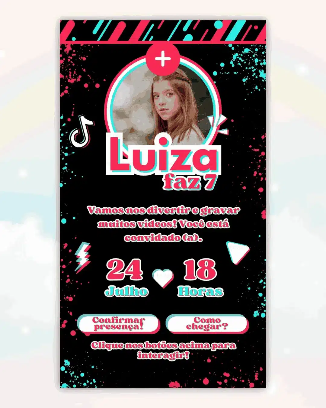 Convite Interativo TikTok