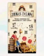 Convite One Piece Interativo