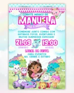 Convite Casa mágica da Gabby 3