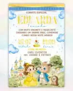 Convite Digital A bela e a fera