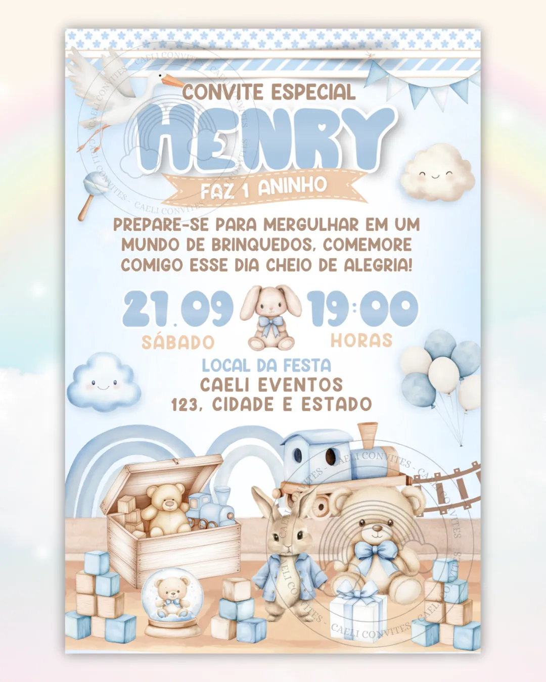 Convite Digital Brinquedos