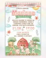 Convite Digital Fazendinha Menina 3