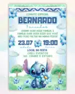 Convite Digital Lilo e Stitch 3,Convite Digital Lilo e Stitch 4