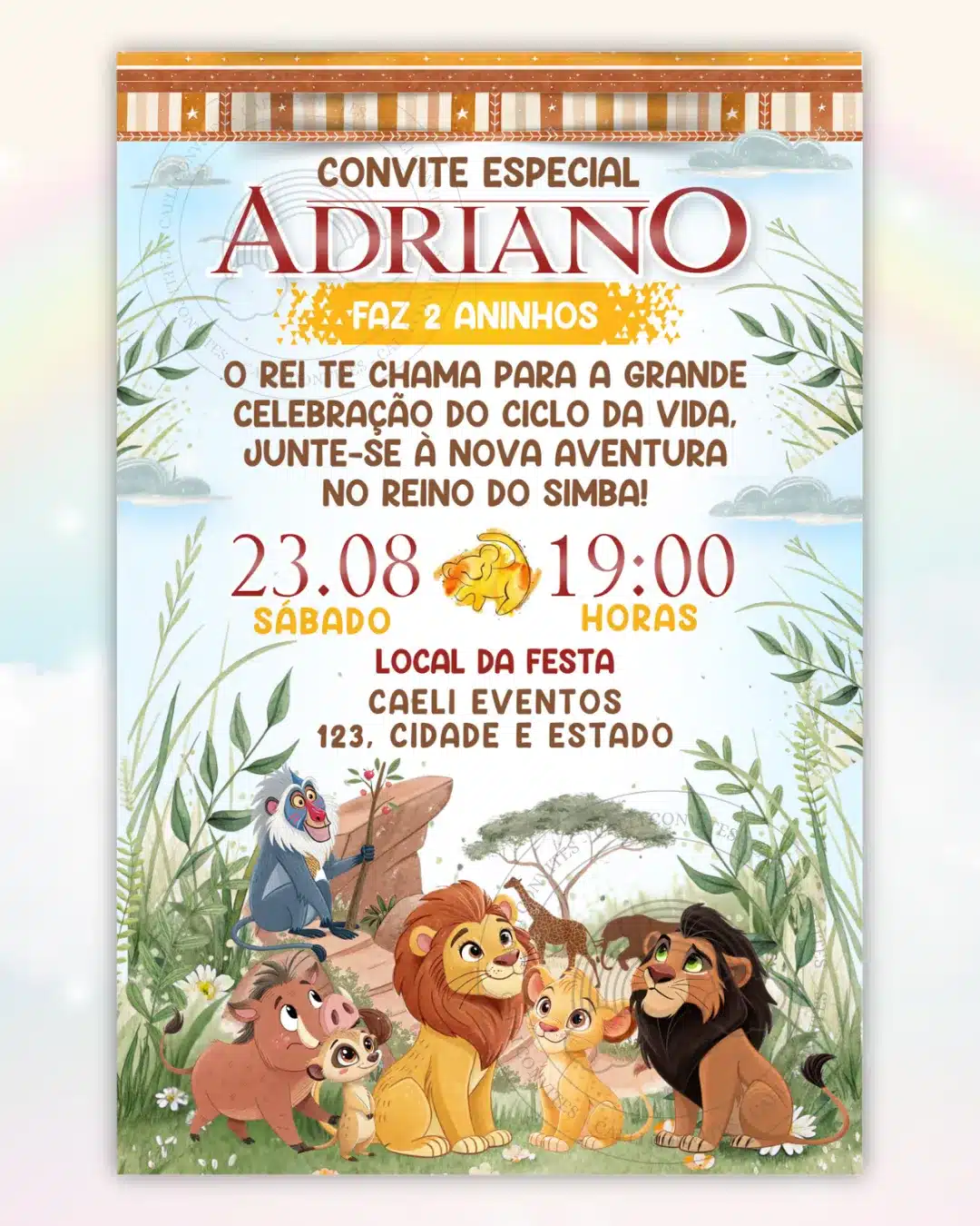 Convite Interativo Pantera Negra