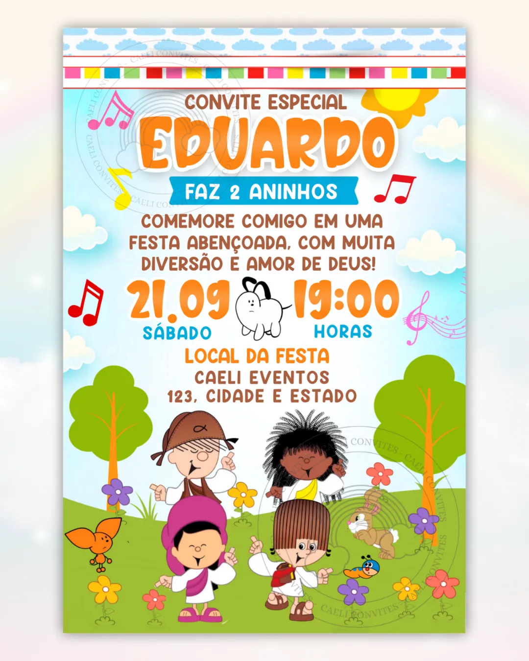 Convite Digital Turma do Cristãozinho