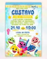 Convite Digital Baby Shark 2