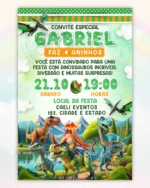 Convite Dinossauro 5