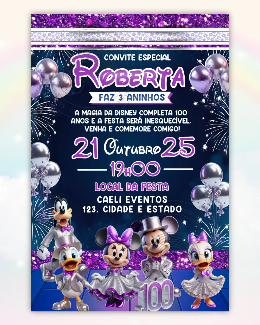 Convite Interativo Mickey