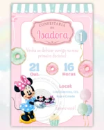 Convite Minnie Vermelha