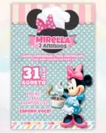 Convite Minnie Vermelha