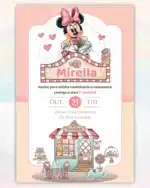 Convite Minnie Vermelha