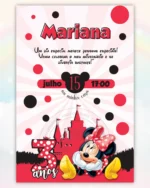 Convite Minnie Vermelha