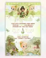 Convite Digital Sininho Tinker Bell