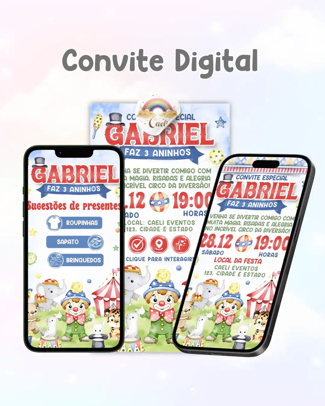 Convite Circo Vintage 2