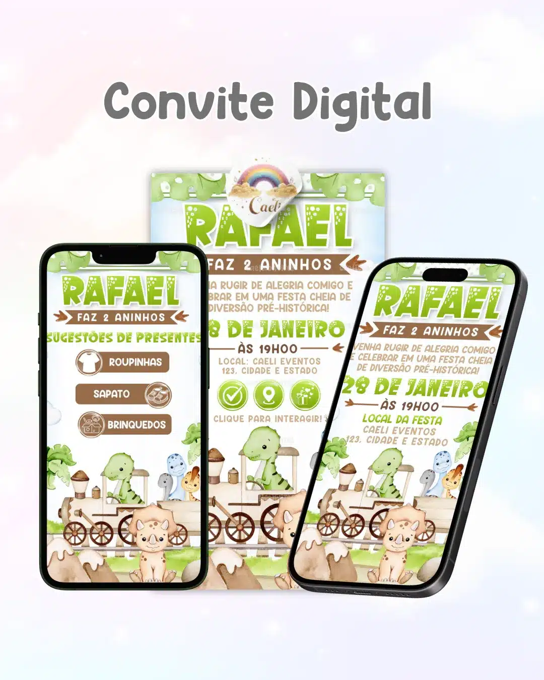 Convite Dinossauro 5